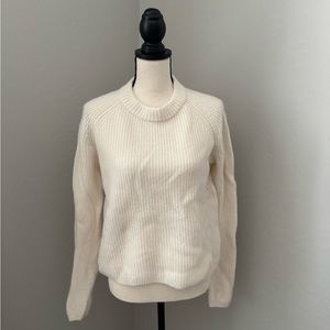 Quince 100%cashmere fisherman’s sweater - large